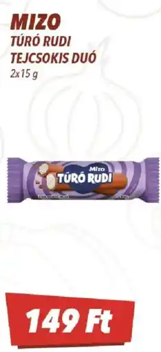 CBA Mizo túró rudi tejcsokis duó ajánlat