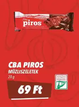 CBA Cba piros müzliszeletek ajánlat