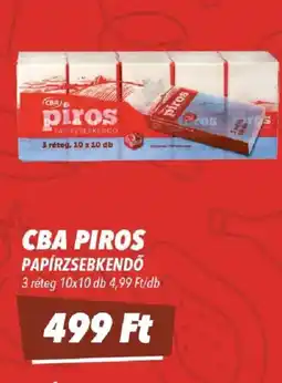 CBA Cba piros papírzsebkendő ajánlat