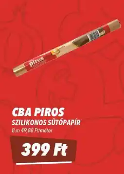 CBA Cba piros szilikonos sütőpapír ajánlat