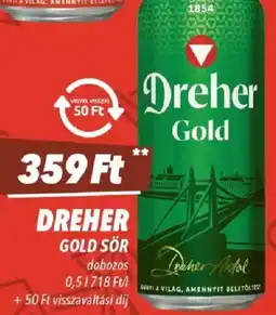 CBA DREHER Gold sör ajánlat