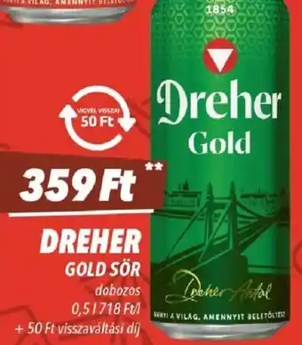 CBA DREHER Gold sör ajánlat