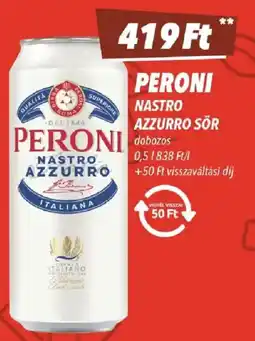 CBA PERONI Nastro azzurro sör ajánlat