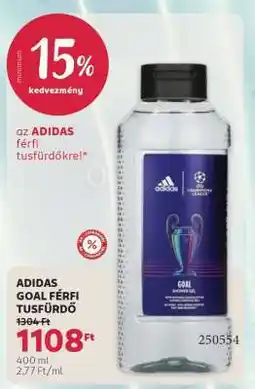 Rossmann ADIDAS GOAL FÉRFI TUSFÜRDŐ ajánlat