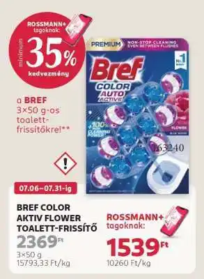 Rossmann BREF COLOR AKTIV FLOWER TOALETT-FRISSÍTŐ ajánlat