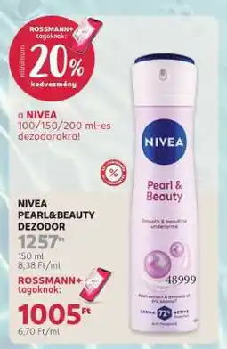 Rossmann NIVEA PEARL&BEAUTY DEZODOR ajánlat