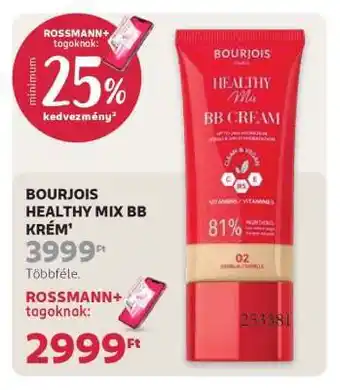 Rossmann BOURJOIS HEALTHY MIX BB KRÉM ajánlat