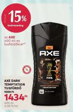 Rossmann AXE DARK TEMPTATION TUSFÜRDŐ ajánlat