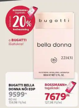 Rossmann BUGATTI BELLA DONNA NŐI EDP ajánlat