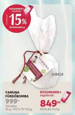 Rossmann Yamuna fürdőbomba ajánlat