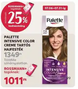 Rossmann PALETTE INTENSIVE COLOR CREME TARTÓS HAJFESTÉK ajánlat