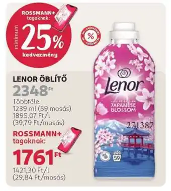 Rossmann LENOR Öblítő ajánlat