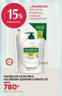 Rossmann PALMOLIVE OLIVE&MILK FOLYÉKONY SZAPPAN UTÁNTÖLTŐ ajánlat