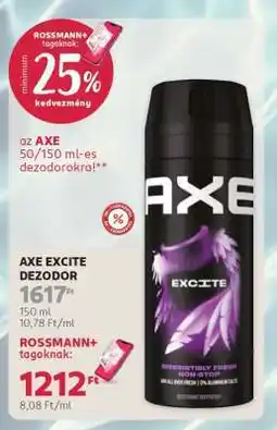 Rossmann AXE EXCITE DEZODOR ajánlat