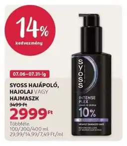 Rossmann SYOSS HAJÁPOLÓ, HAJOLAJ VAGY HAJMASZK ajánlat