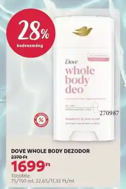 Rossmann DOVE WHOLE BODY DEZODOR ajánlat