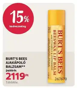 Rossmann BURT’S BEES AJAKÁPOLÓ BALZSAM ajánlat