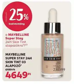 Rossmann MAYBELLINE SUPER STAY 24H SKIN TINT 03 ALAPOZÓ ajánlat