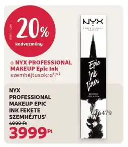 Rossmann NYX PROFESSIONAL MAKEUP EPIC INK FEKETE SZEMHÉJTUS ajánlat
