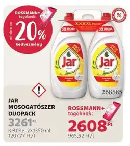 Rossmann JAR Mosogatószer Duopack ajánlat