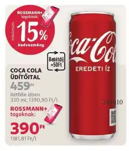Rossmann Coca-Cola Üdítőital ajánlat