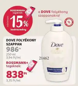 Rossmann DOVE FOLYÉKONY SZAPPAN ajánlat