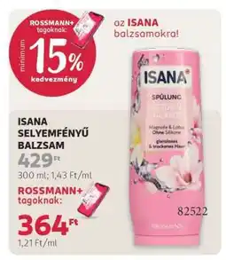 Rossmann ISANA SELYEMFÉNYŰ BALZSAM ajánlat