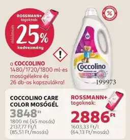 Rossmann COCCOLINO CARE COLOR MOSÓGÉL ajánlat