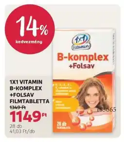 Rossmann 1X1 VITAMIN B-KOMPLEX +FOLSAV FILMTABLETTA ajánlat