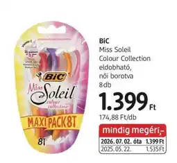 DM BiC Miss Soleil Colour Collection ajánlat