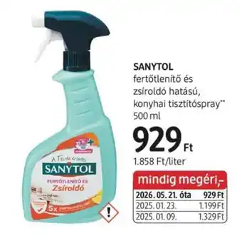 DM SANYTOL ajánlat