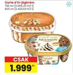Spar CARTE D'OR Jégkrém ajánlat