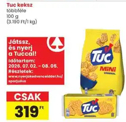 Spar TUC Keksz ajánlat