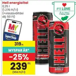 Spar HELL Energiaital ajánlat