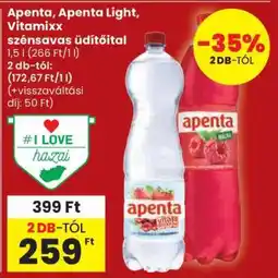Spar Apenta, Apenta Light, Vitamixx szénsavas üdítőital ajánlat