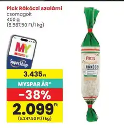 Spar PICK Rákóczi szalámi ajánlat