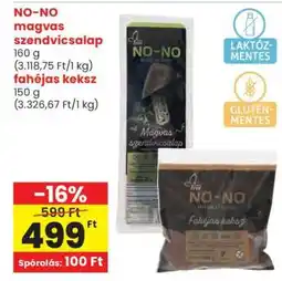 Spar NO-NO magvas szendvicsalap, fahéjas keksz ajánlat