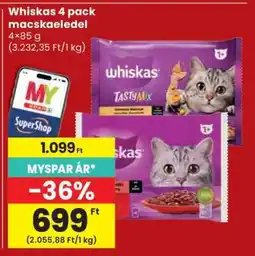Spar Whiskas 4 pack macskaeledel ajánlat