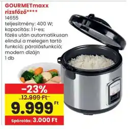 Spar GOURMETmaxx rizsfőző ajánlat