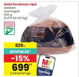 Spar Zalai kovászos cipó ajánlat