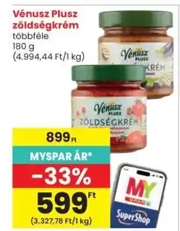 Spar VÉNUSZ PLUSZ Zöldségkrém ajánlat