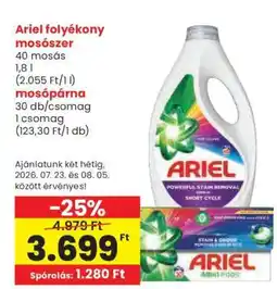 Spar ARIEL Folyékony mosószer ajánlat
