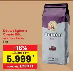 Spar Douwe Egberts Omnia Silk szemes kávé ajánlat