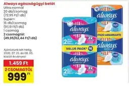 Spar ALWAYS EGÉSZSÉGÜGYI BETÉT ajánlat