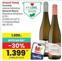 Spar Grand Tokaj Furmint / Muscat Blanc ajánlat