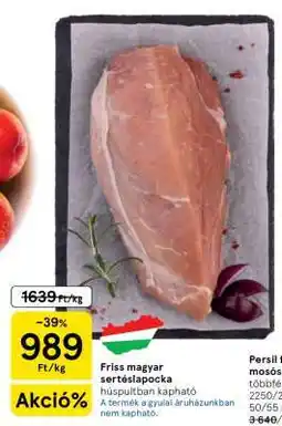 Tesco Friss magyar sertéslapocka ajánlat