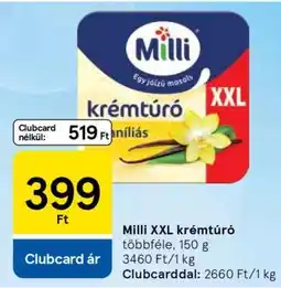Tesco Milli XXL Krémtúró ajánlat