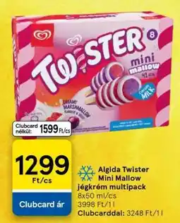 Tesco Algida Twister Mini Mallow jégkrém multipack ajánlat