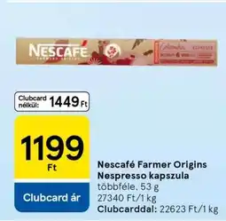 Tesco Nescafé Farmer Origins Nespresso kapszula ajánlat