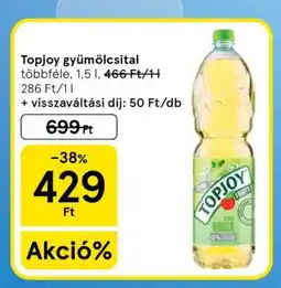 Tesco Topjoy gyümölcsital ajánlat